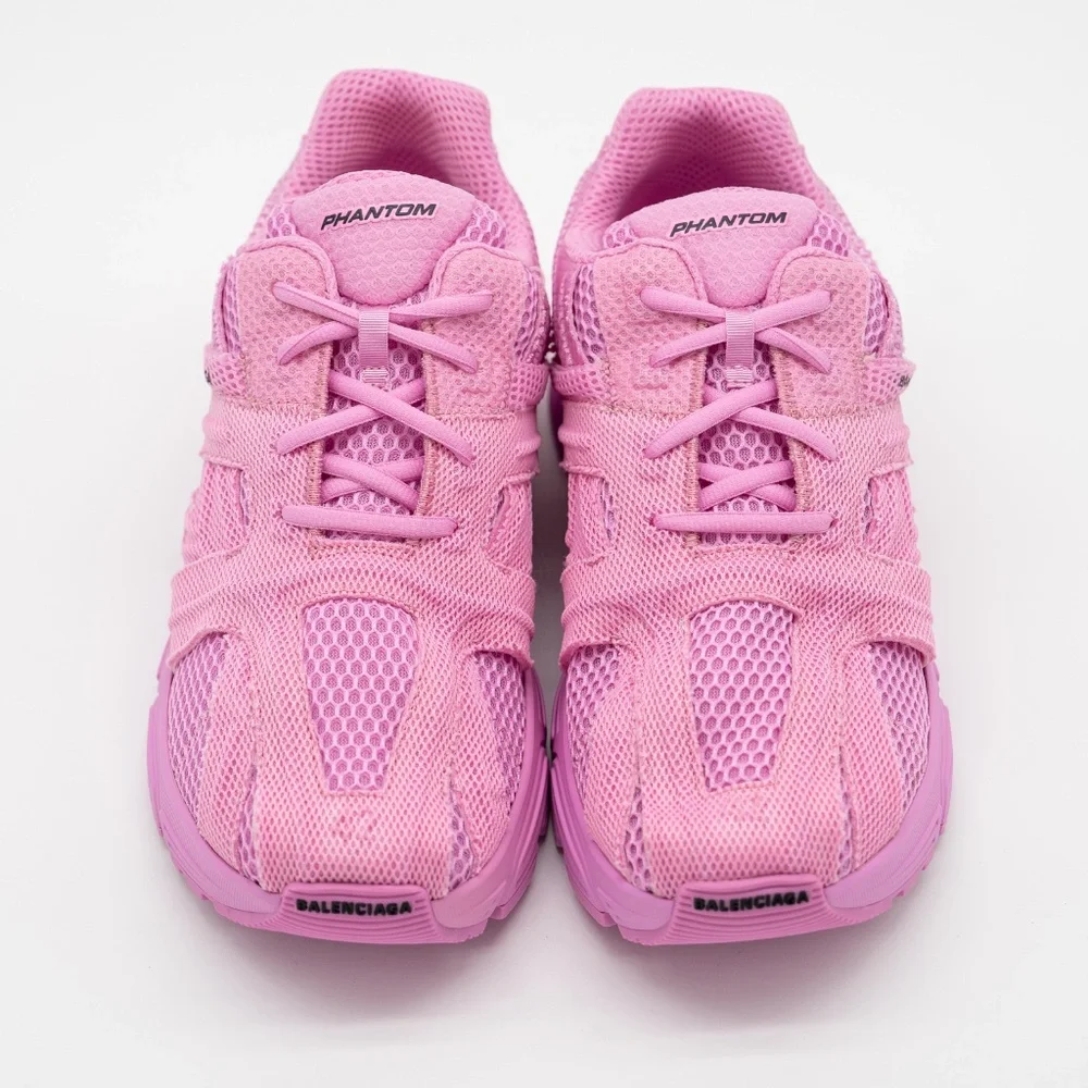 size 42 EU / 12 US Balenciaga Phantom Sneakers Pink Mesh - Picture 3 of 11